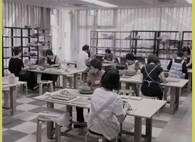 平成30年度「初心者陶芸教室・春の教室」の作陶風景