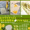 ヒマワリでつくる紙すき体験・うちわつくりのチラシ