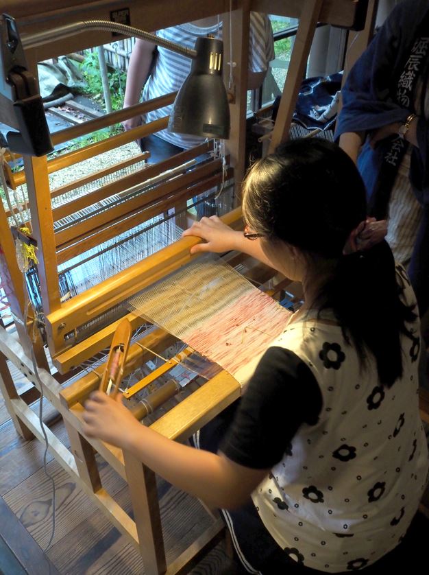 日本民家園
七夕のはた織り体験